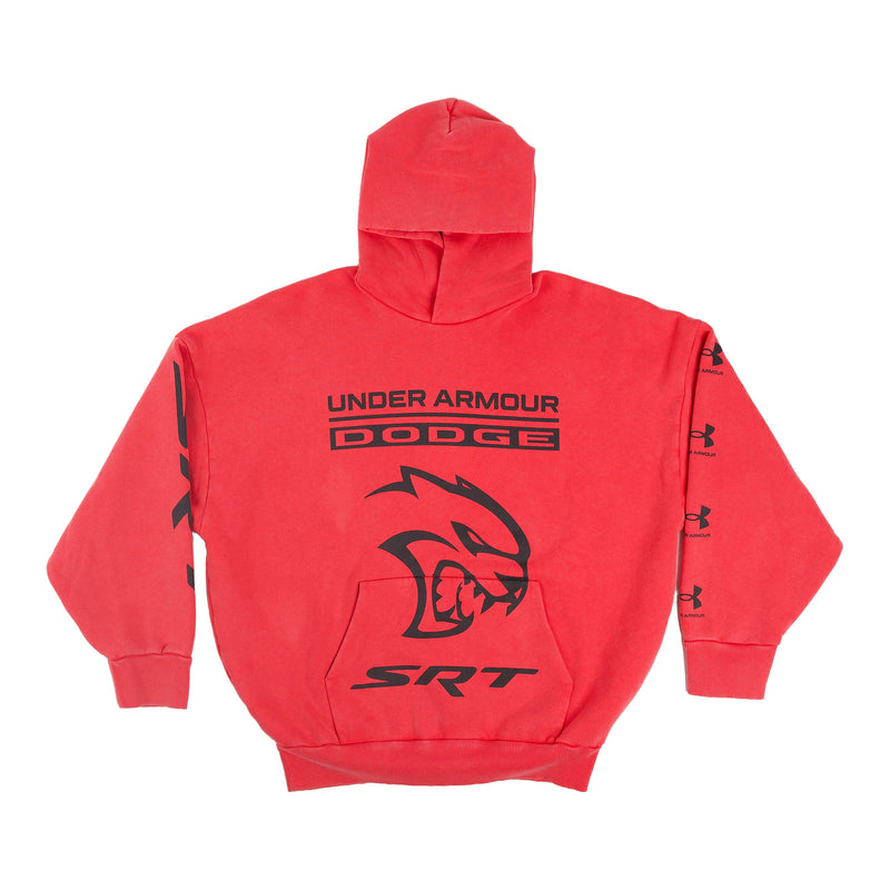 Under Armour x Dodge SRT Hellcat hoodie - faded red