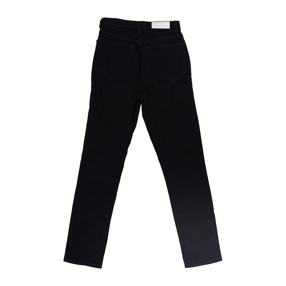 RE/DONE Jet Black high-rise stove pipe jeans - 26, image 2 of 2
