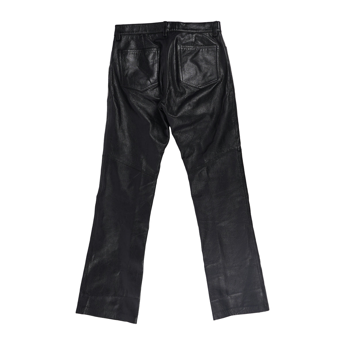 GAP genuine leather boot cut trousers - black, image 2 of 2