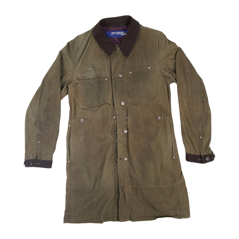 Junya Watanabe MAN waxed cotton chore coat - olive