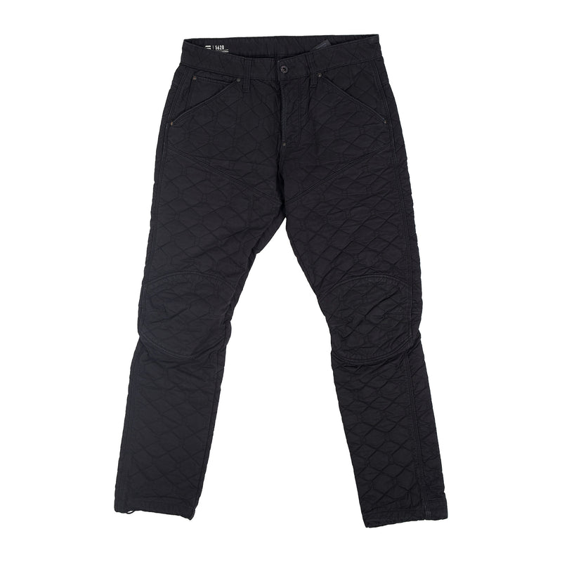 G-Star RAW 5620 quilted 3D tapered trousers - black