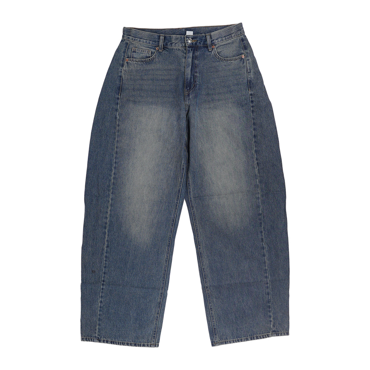 Wide leg jeans, mid blue - 6, image 1 of 2