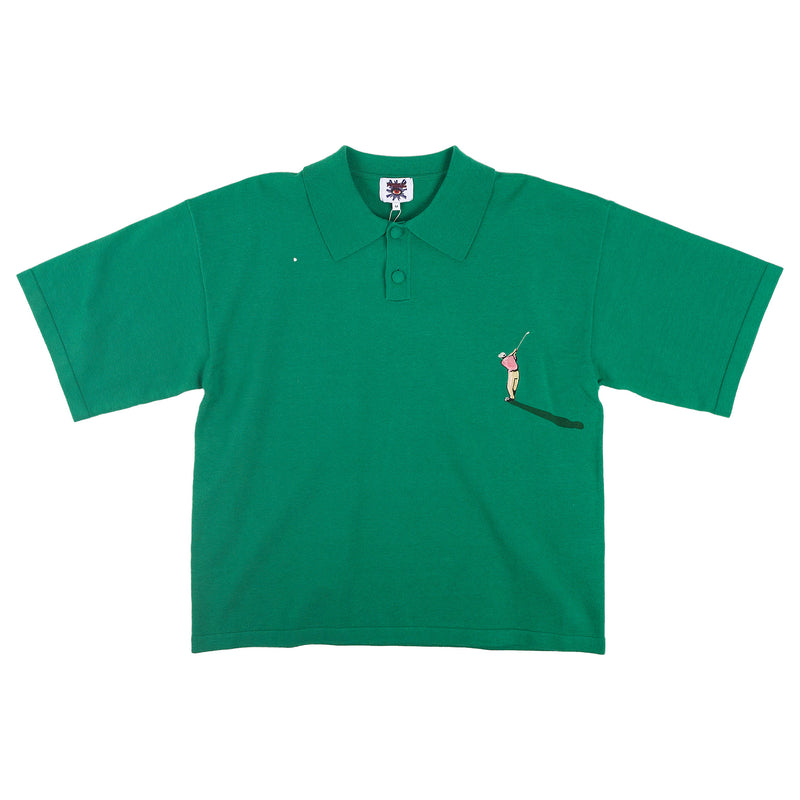 House of Errors knitted polo golfer - green