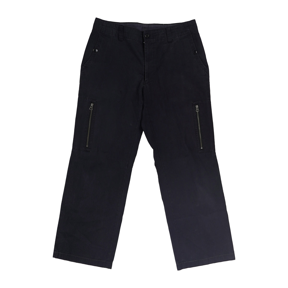 A.A.R Yohji Design Studio herringbone utility trousers - black, XL, image 1 of 2