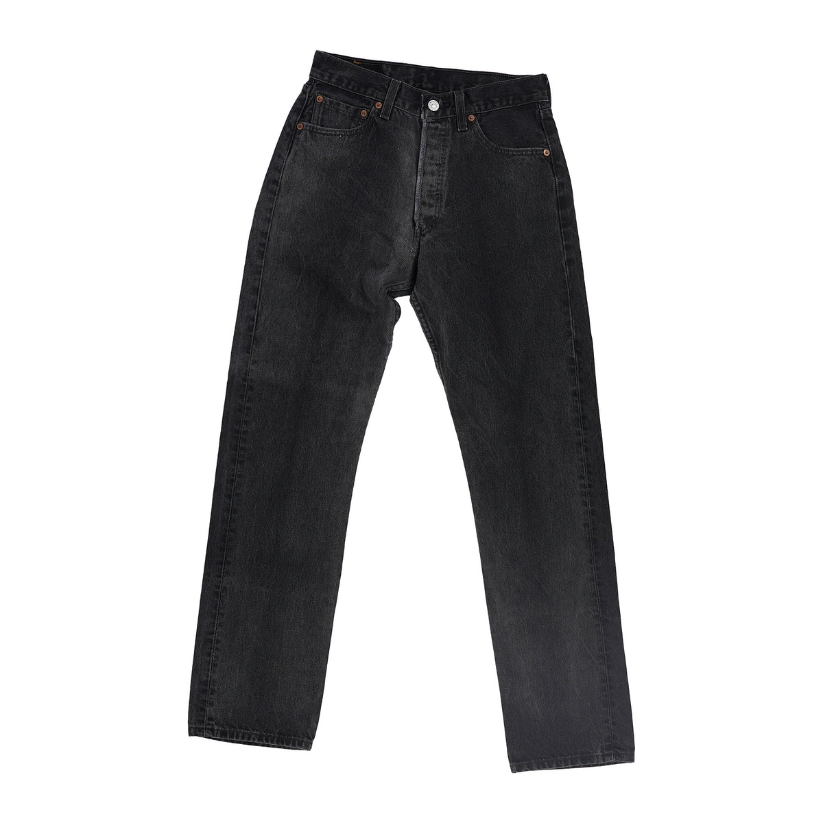 Levi's 501 straight jeans - washed black, W29 L32, image 1 of 3