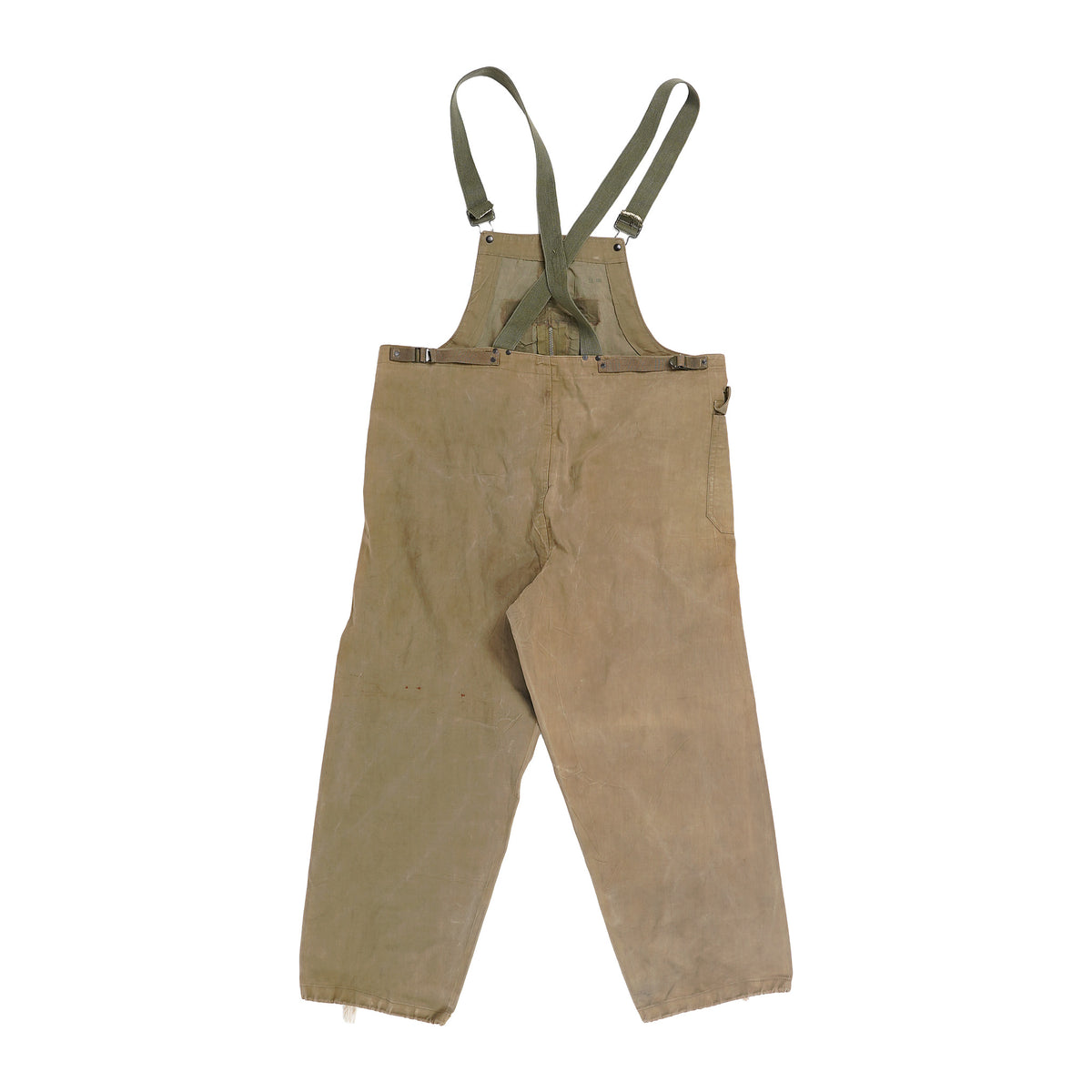 US Navy deck bib overalls - tan, image 2 of 2