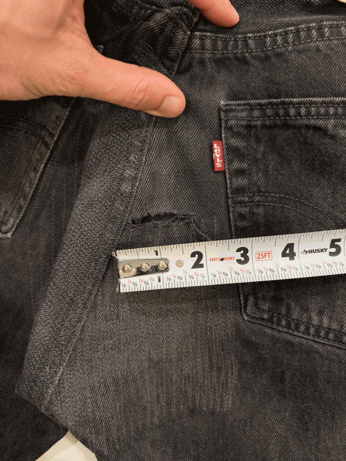 Levi's 501 straight jeans - washed black, W29 L32, image 3 of 3