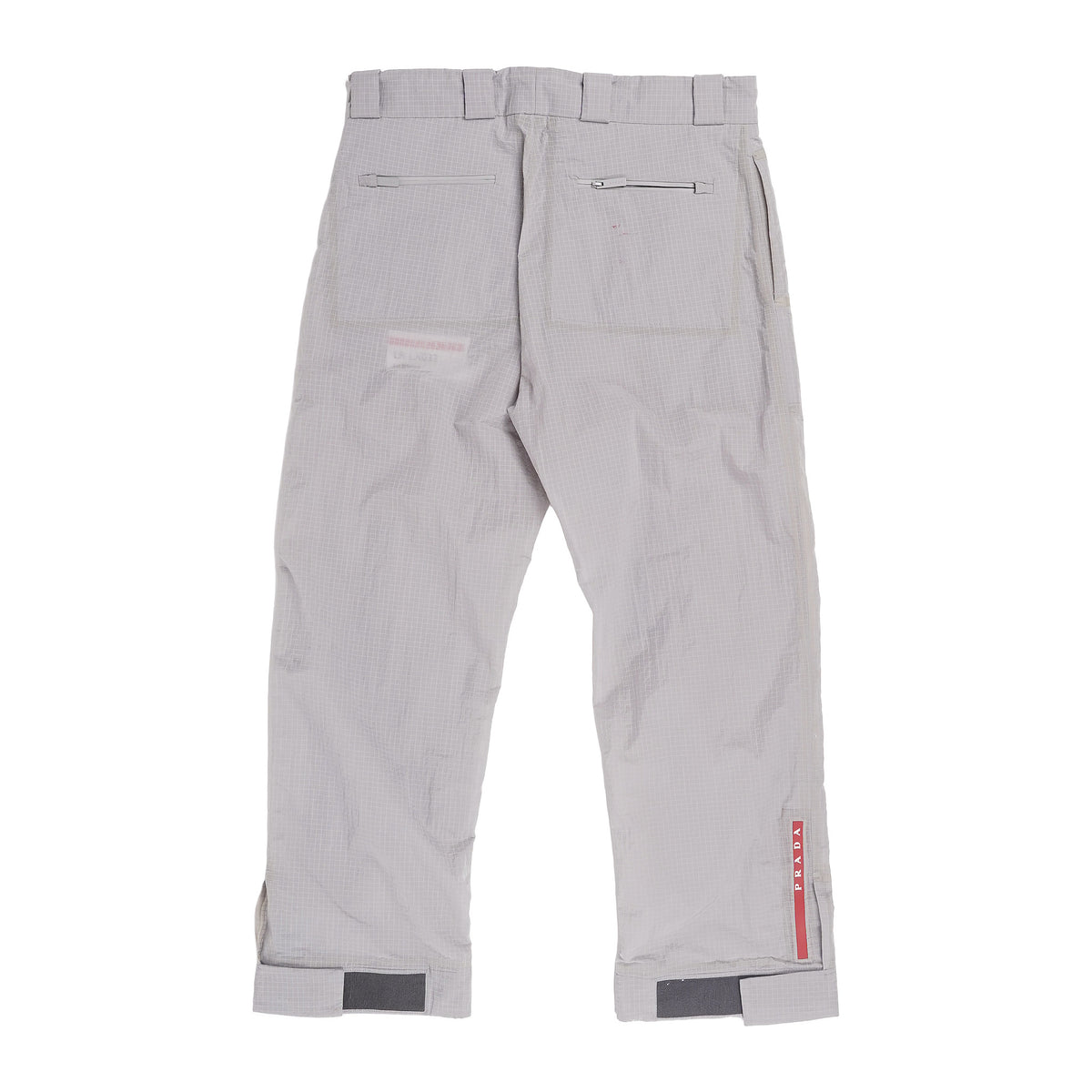 Prada ripstop technical trousers, made in Italy - grey, image 2 of 2
