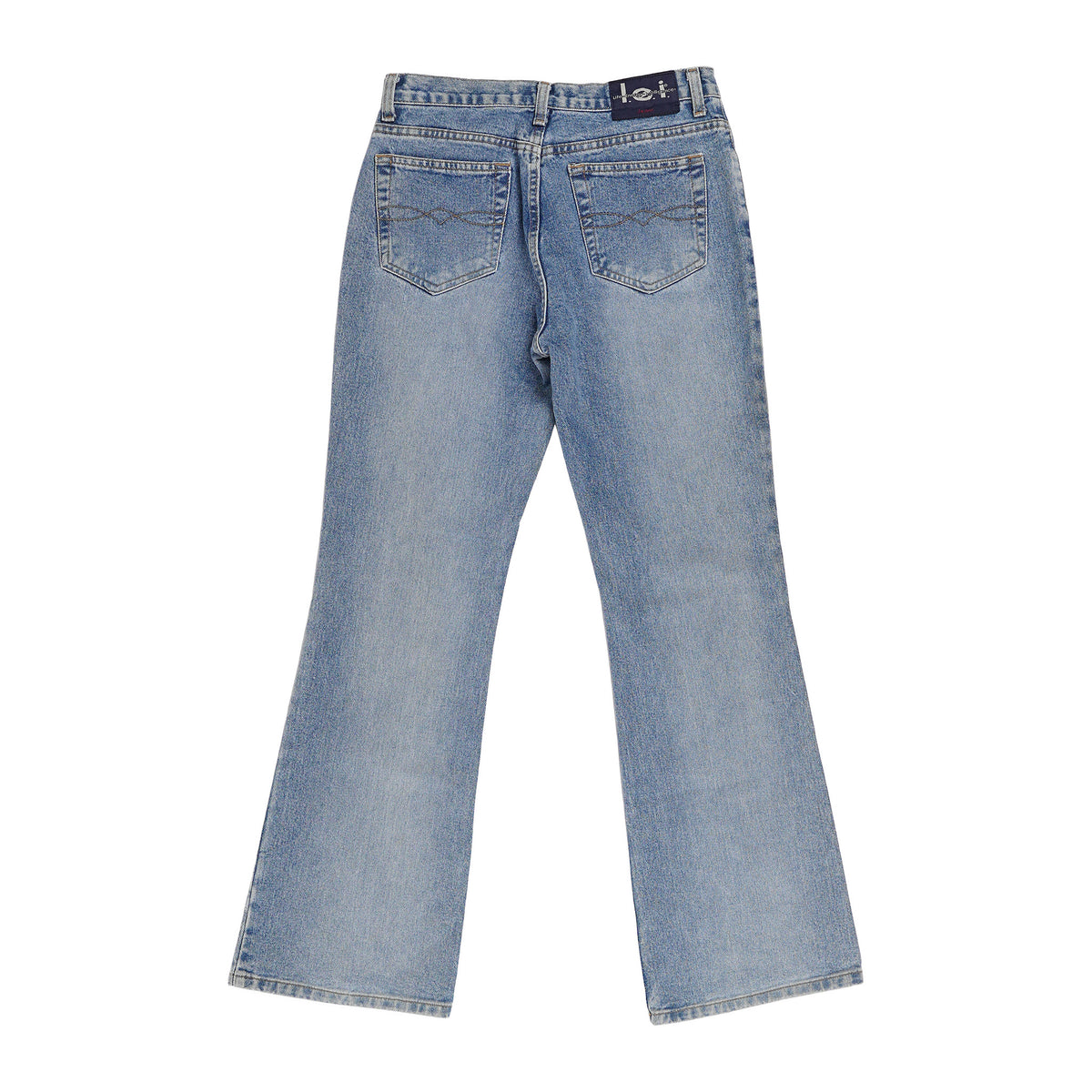 L.E.I. Y2K low rise bootcut jeans - light wash, 9, image 2 of 2