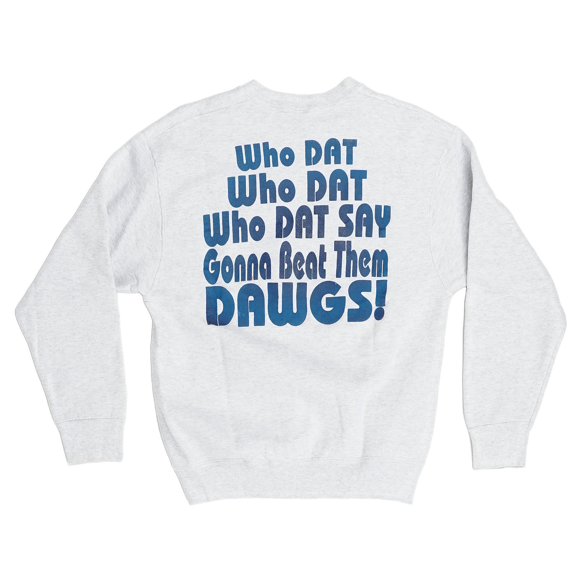 Fruit of the Loom Berwick Bulldogs 3-time state champs crewneck sweatshirt, made in USA - heather grey, image 2 of 2