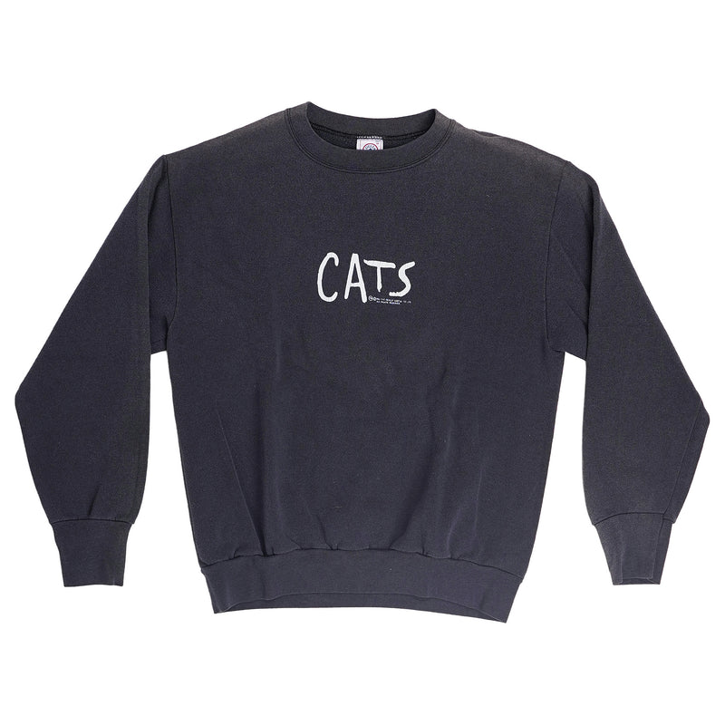 Delta CATS the musical crewneck sweatshirt, made in USA - black, image 1 of 2