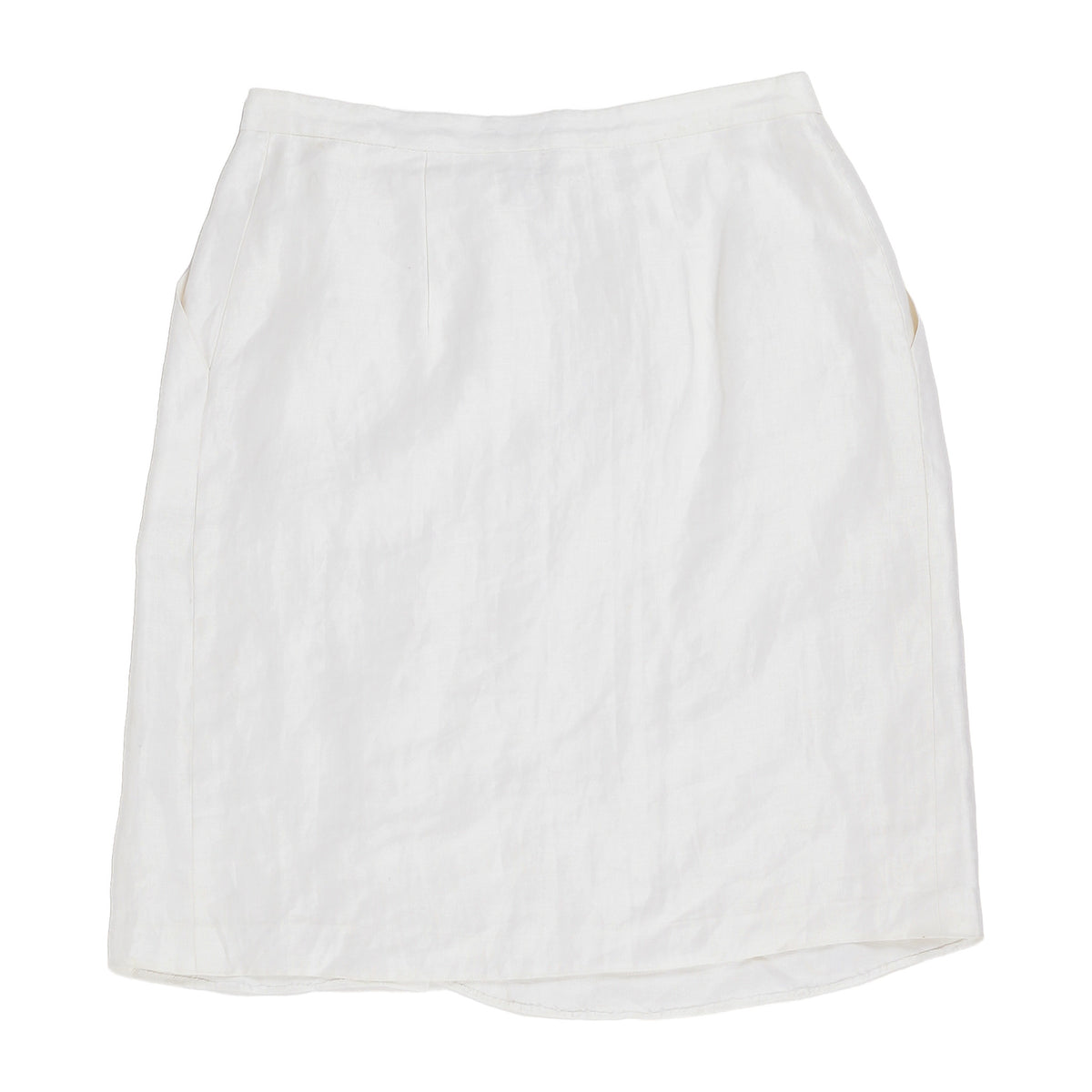 Giorgio Armani white linen skirt, made in Italy - IT 40, image 2 of 2