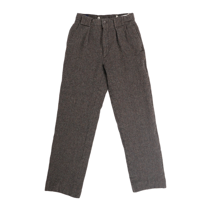 Polo Ralph Lauren Polo by Ralph Lauren herringbone wool tweed trousers, made in USA - brown, image 1 of 2