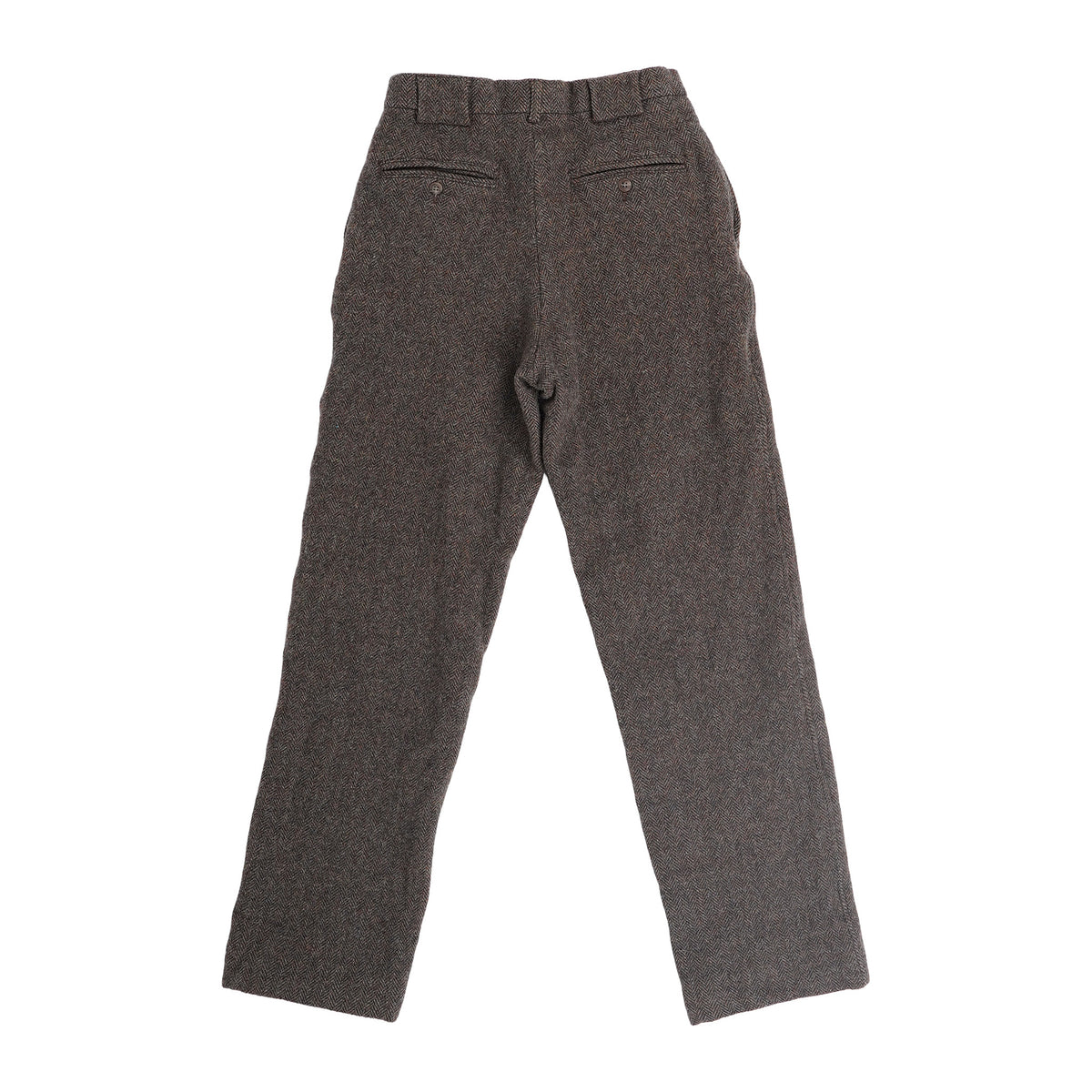 Polo Ralph Lauren Polo by Ralph Lauren herringbone wool tweed trousers, made in USA - brown, image 2 of 2