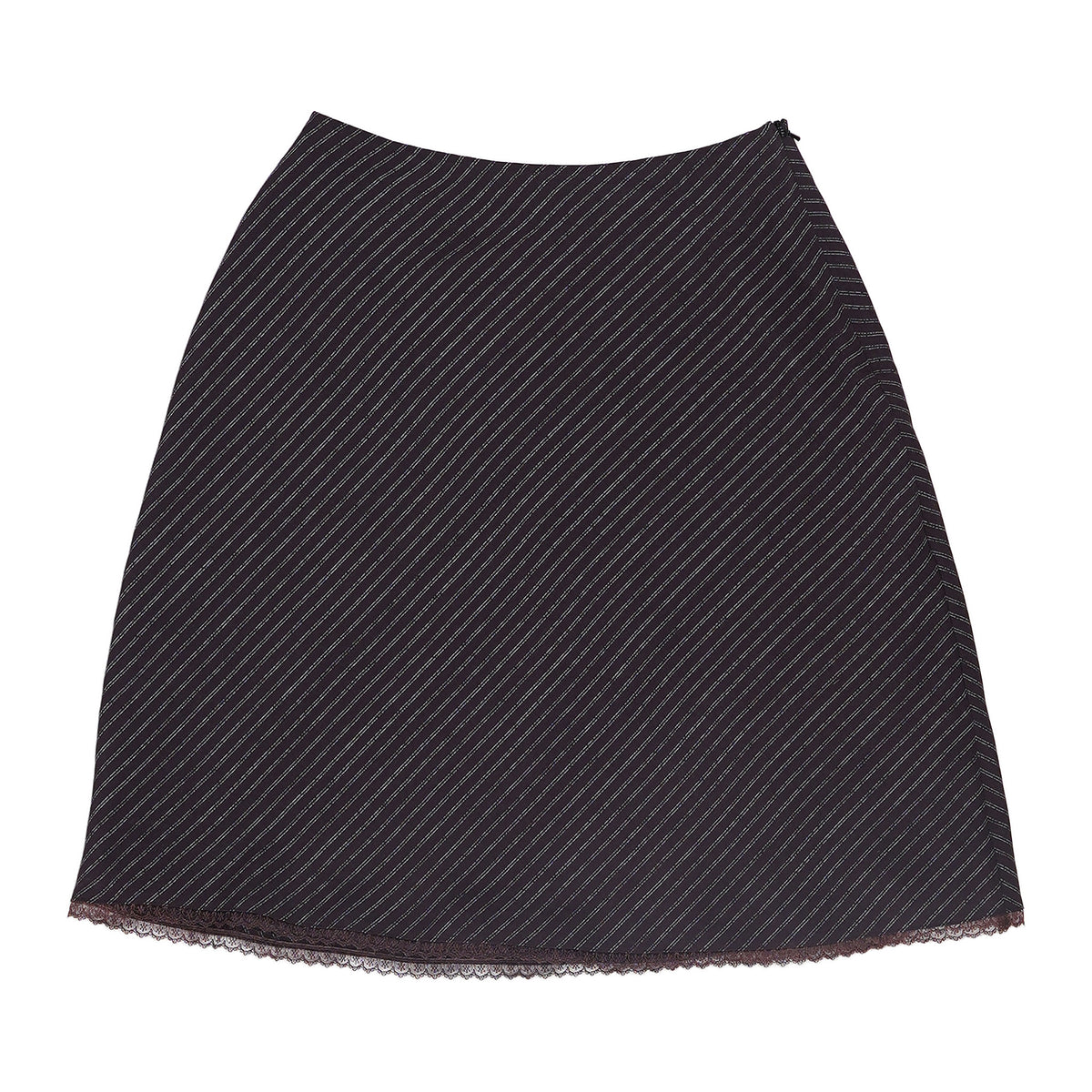 New York & Company pinstripe A-line skirt - charcoal, image 1 of 2