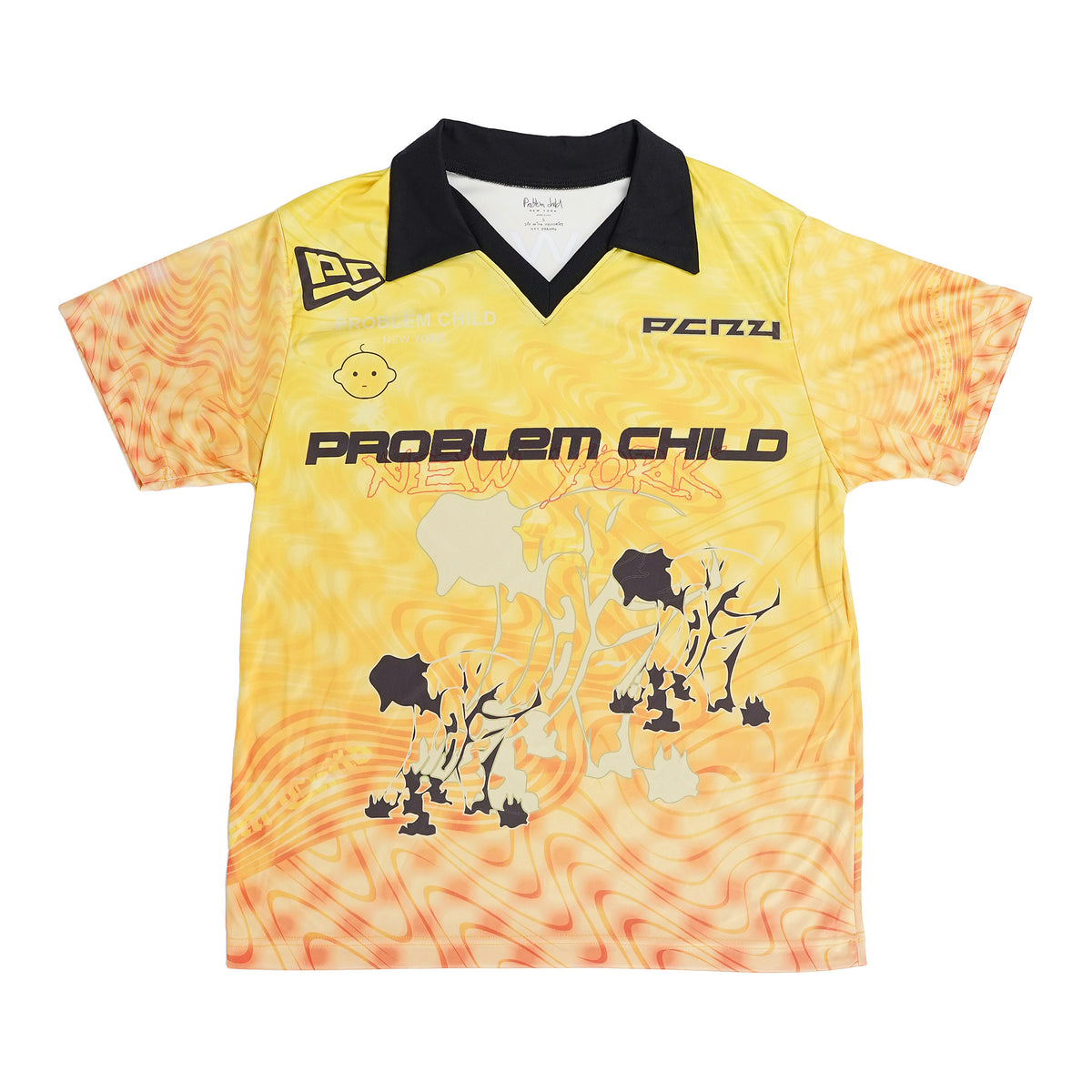 Problem Child New York sublimated jersey - orange and yellow, image 1 of 2