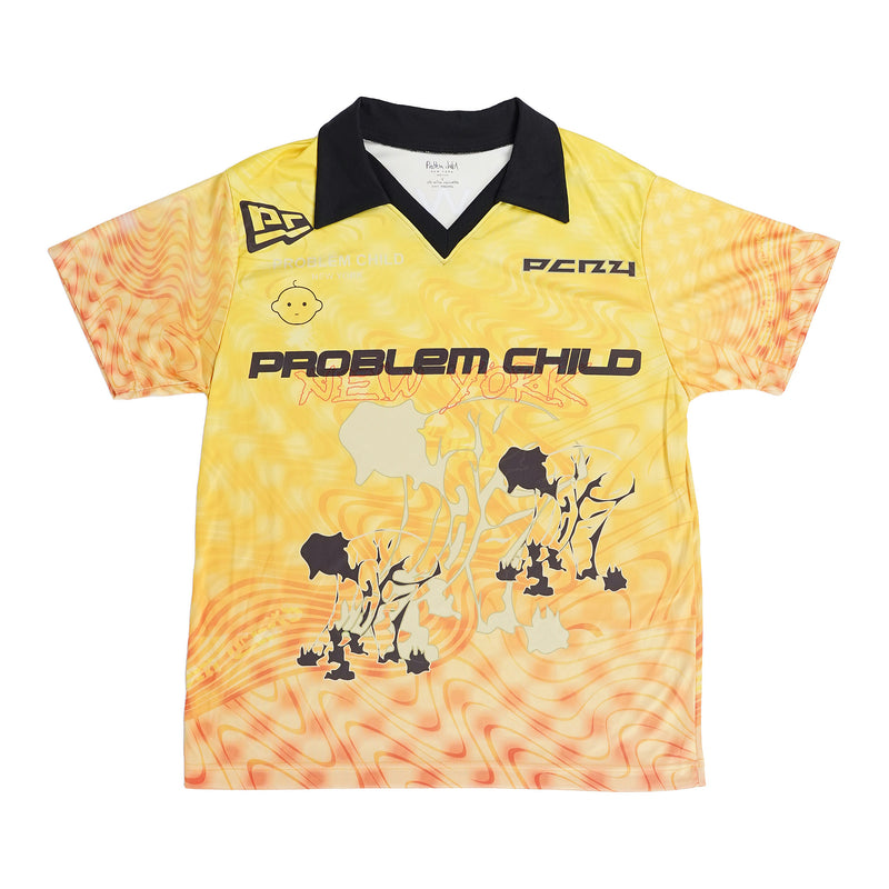 Problem Child New York sublimated jersey - orange and yellow, image 1 of 2