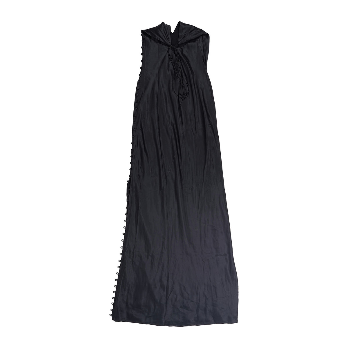CAMI NYC silk slip dress, floor length - black, image 3 of 3