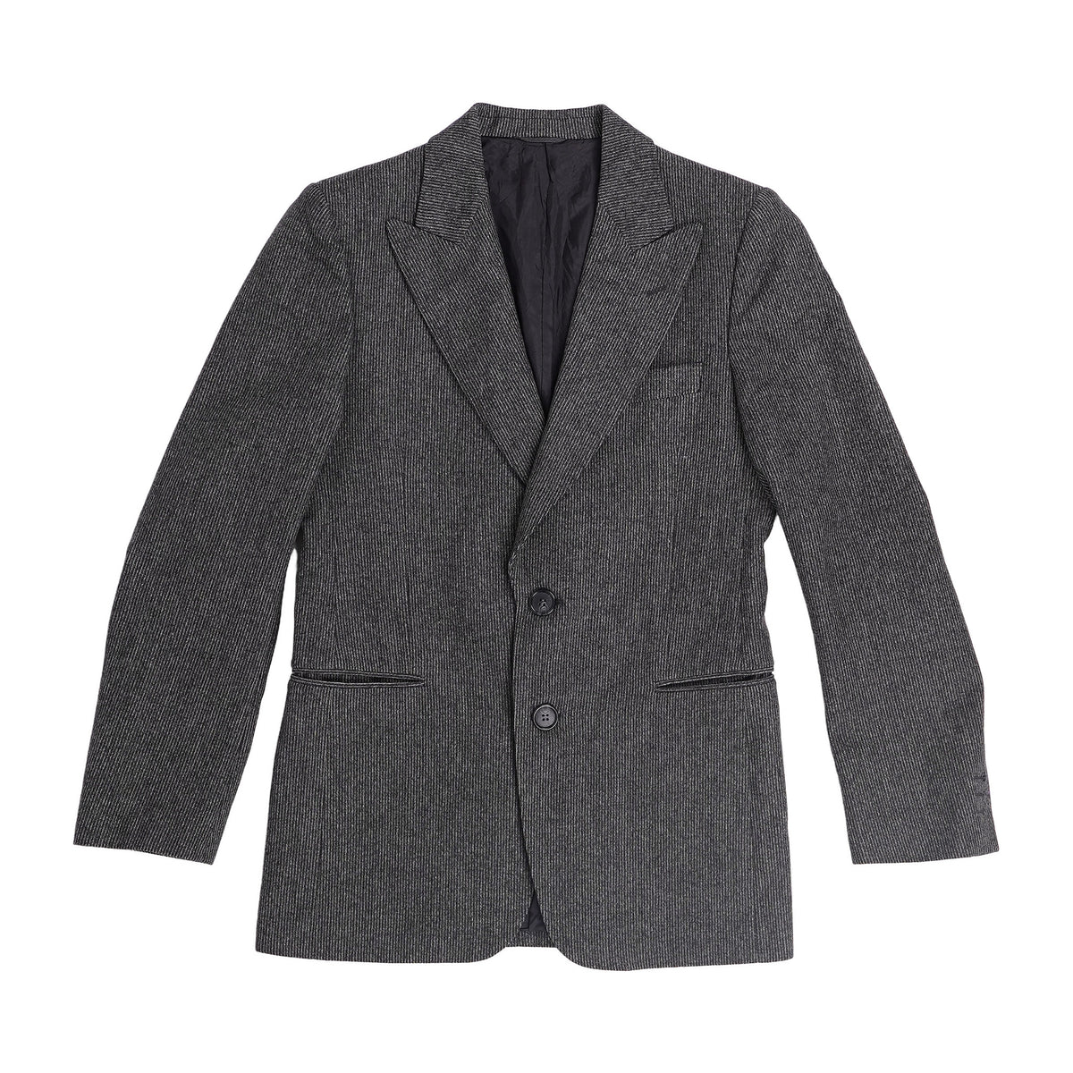 Made-to-measure charcoal wool blazer, Italian cloth - grey, image 1 of 2
