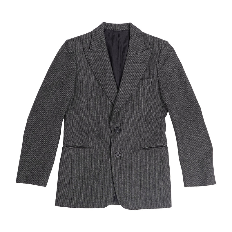 Made-to-measure charcoal wool blazer, Italian cloth - grey, image 1 of 2