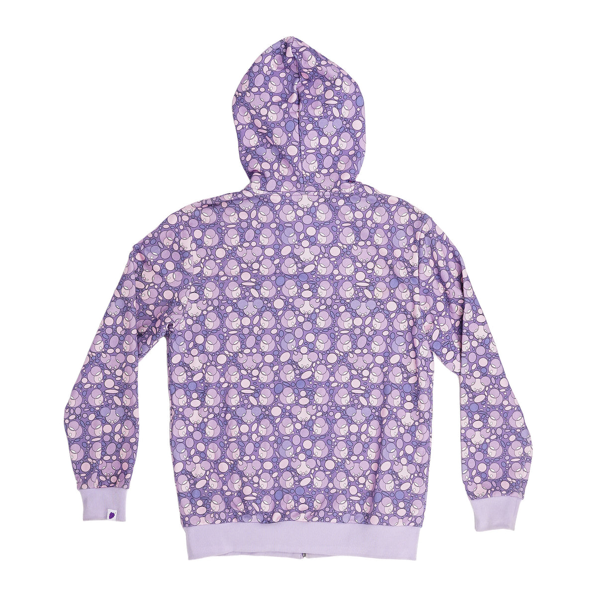 Junkfood Skate Co bubble-print zip hoodie - lilac, image 2 of 2