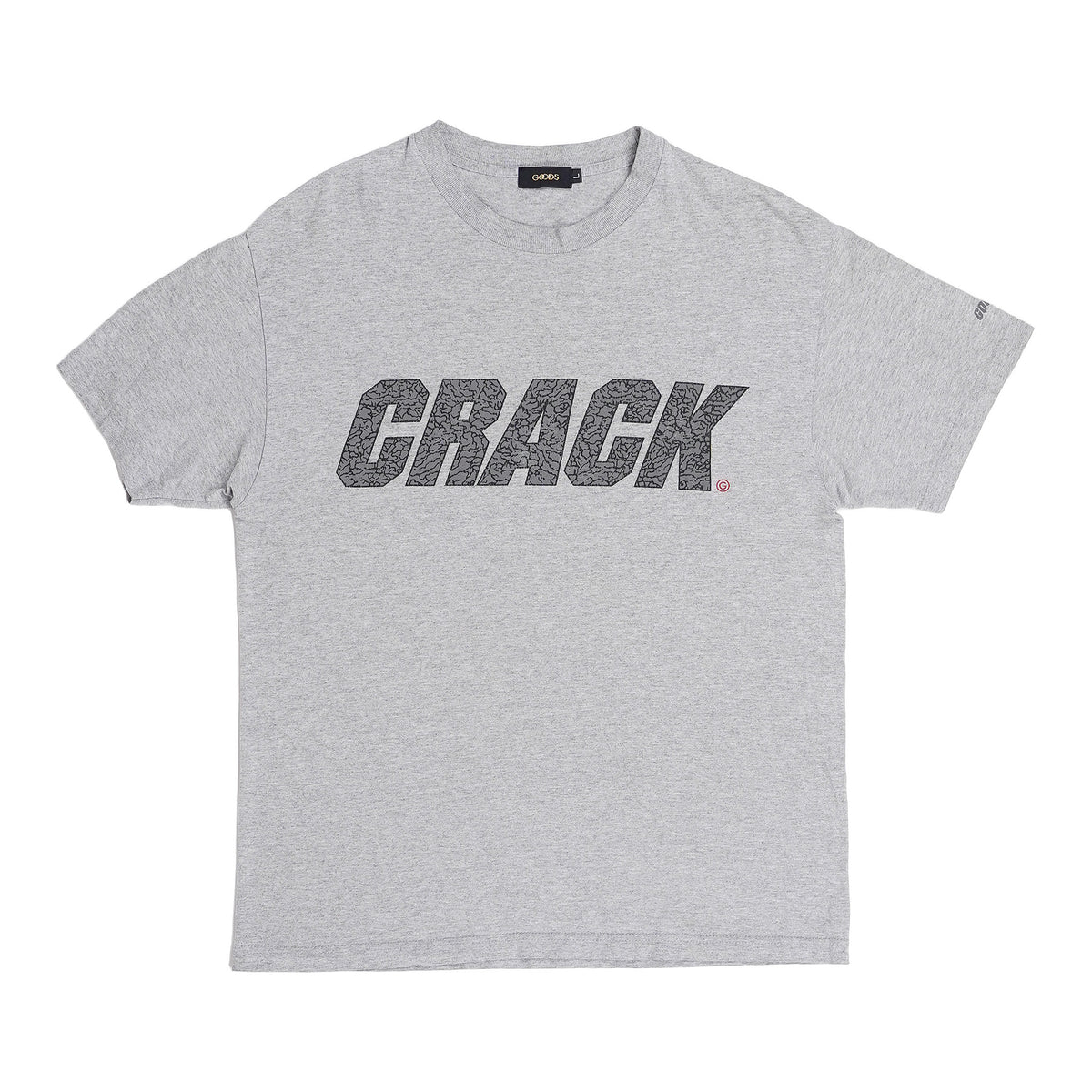 GOODS Seattle "CRACK" shop tee - heather grey, image 1 of 2