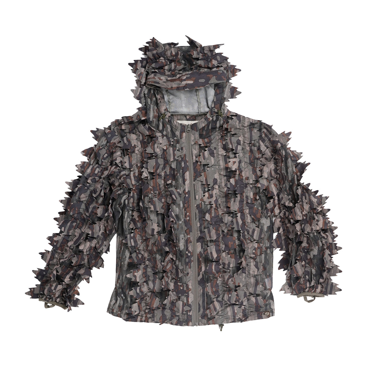Duck Camp Ghillie Jacket, 3D leafy camo - grey