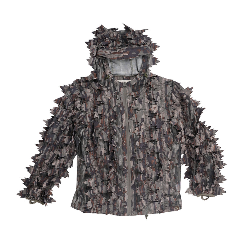 Duck Camp Ghillie Jacket, 3D leafy camo - grey