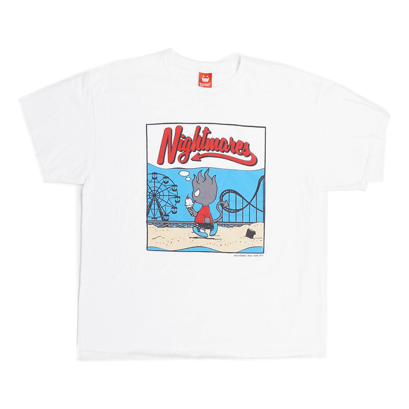 Nightmares boardwalk graphic tee - white, image 1 of 2