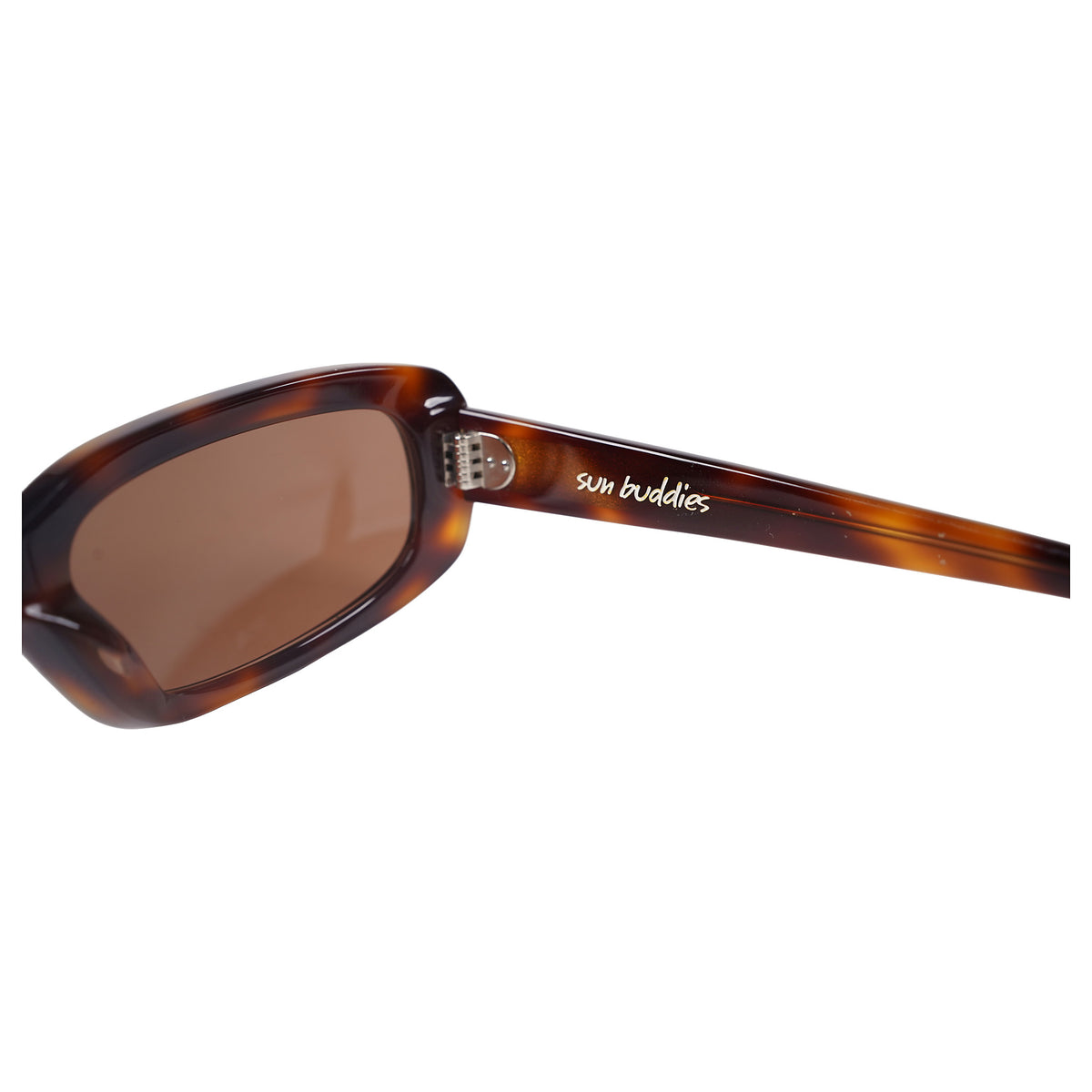 Sun Buddies Junior Jr sunglasses, slim 70s rectangle - tortoise, image 3 of 5
