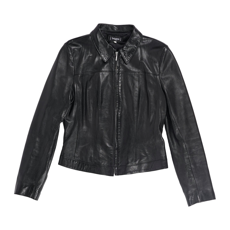 Sinéquanone lambskin jacket, made in France - black, image 1 of 2