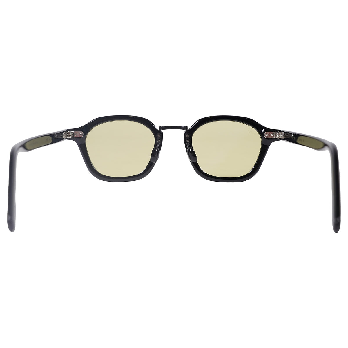 Akila Iris sunglasses, metal bridge and yellow lenses - black, image 4 of 5