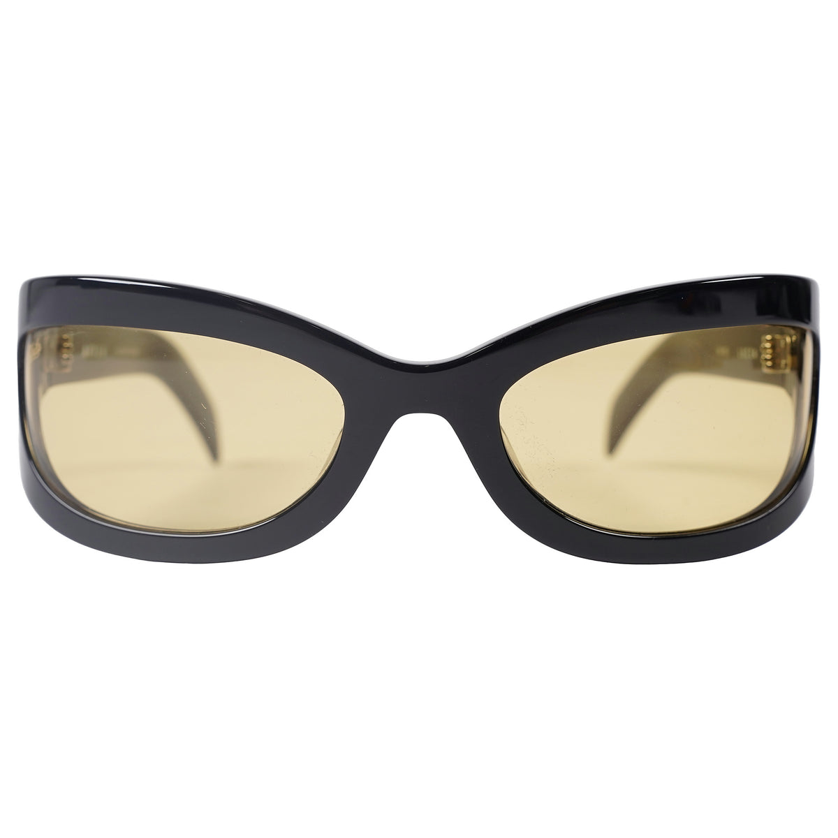 Akila Lucia wraparound sunglasses, yellow lenses - black, image 2 of 7