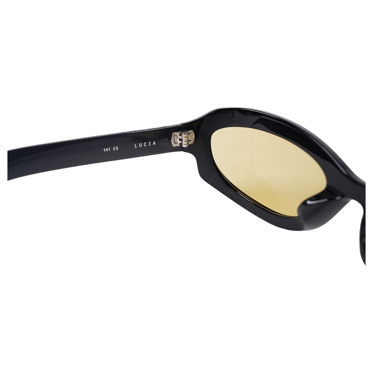 Akila Lucia wraparound sunglasses, yellow lenses - black, image 4 of 7