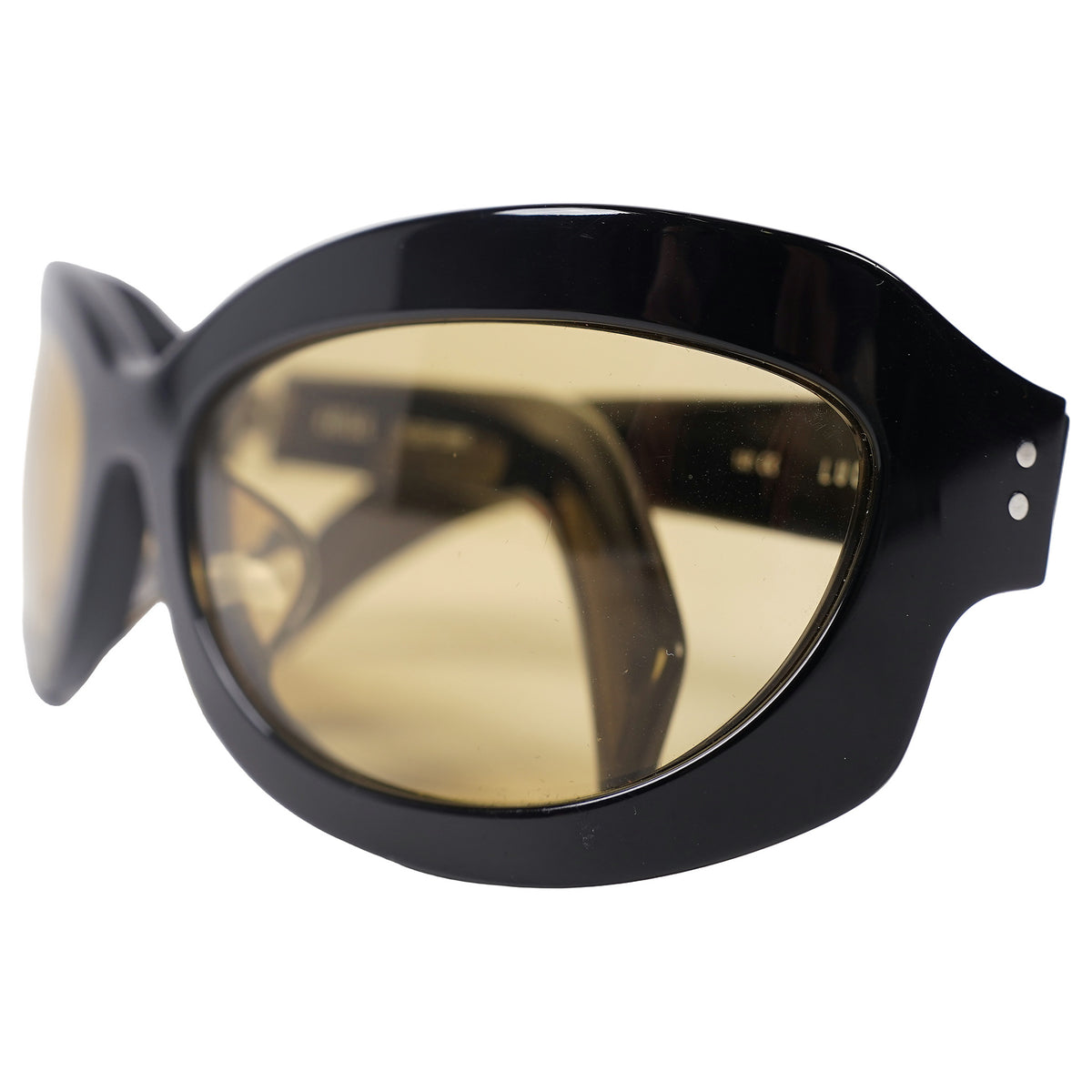 Akila Lucia wraparound sunglasses, yellow lenses - black, image 7 of 7