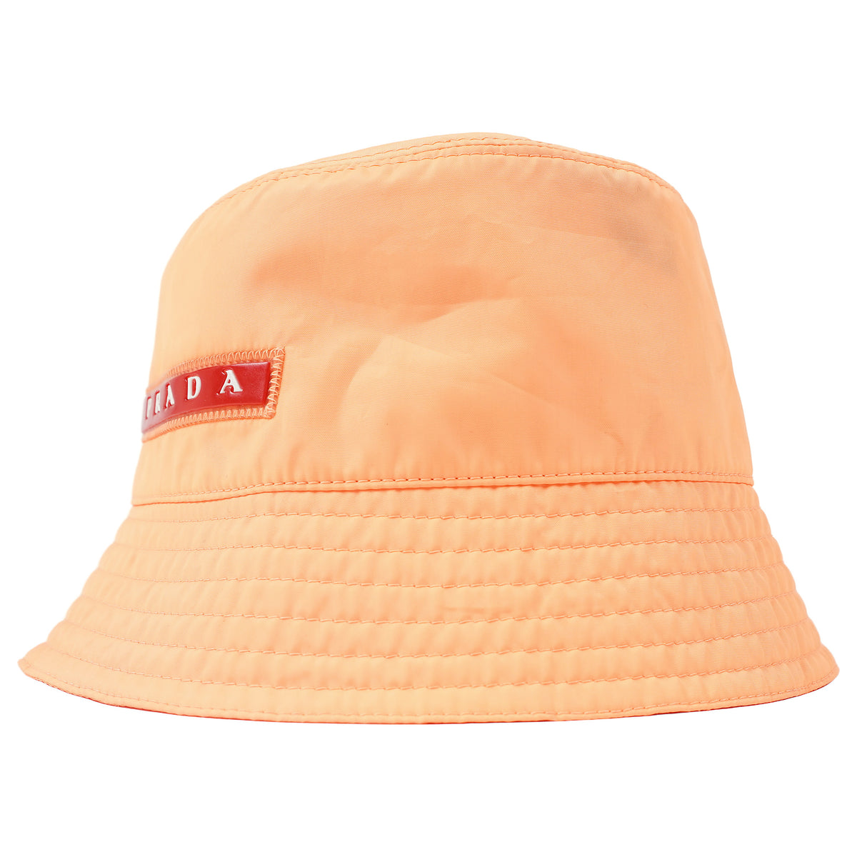 Prada Linea Rossa bucket hat, red logo bar - orange, image 3 of 3