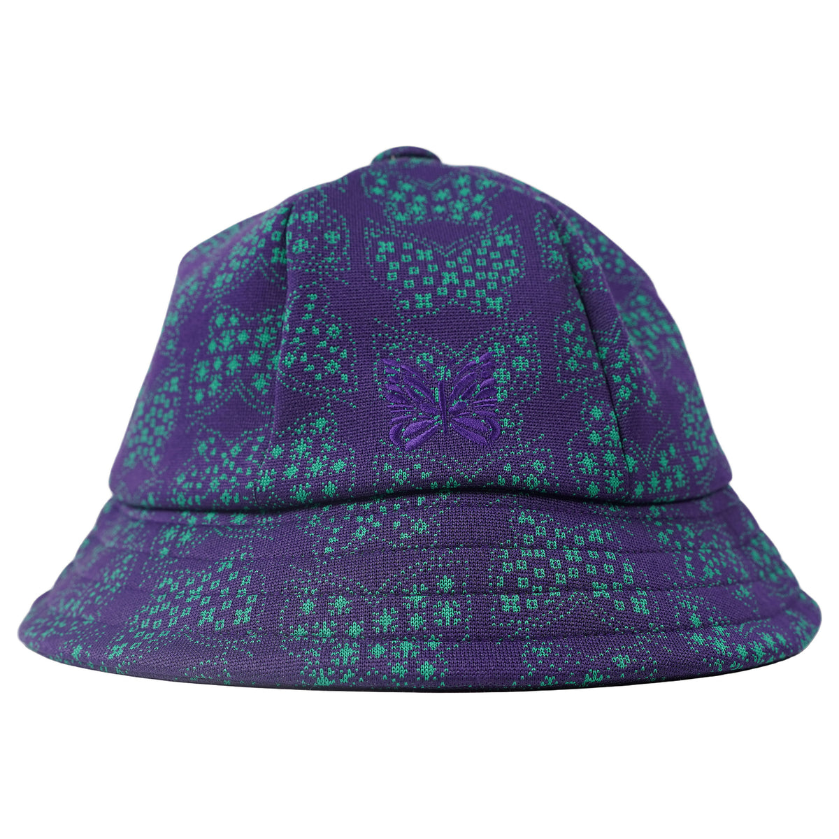 Needles Bermuda Hat, papillon jacquard - purple, image 1 of 2