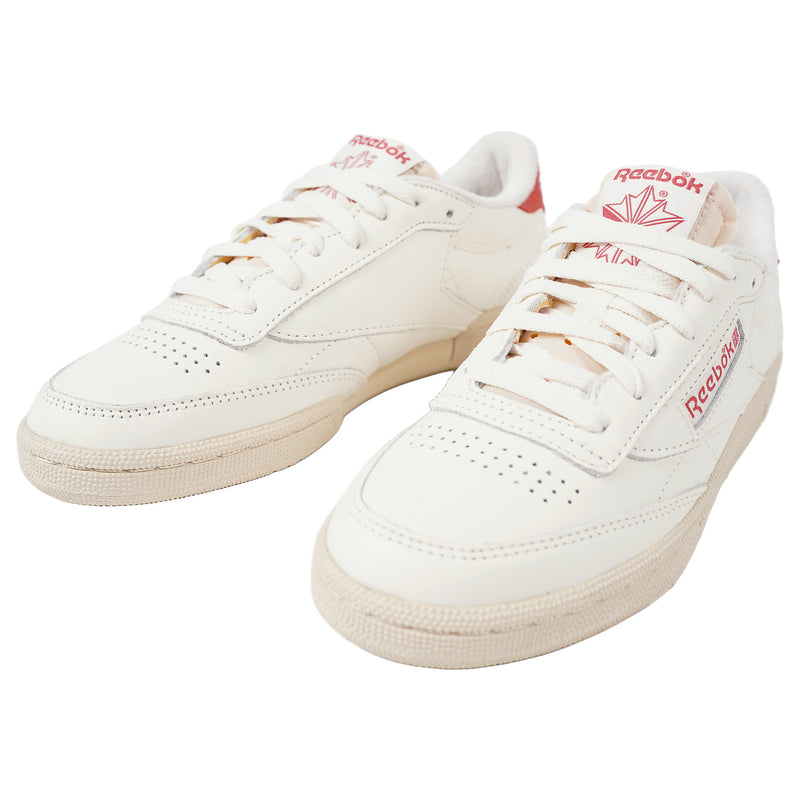Reebok Club C 85 Vintage, red suede heel tab - off-white, image 1 of 4