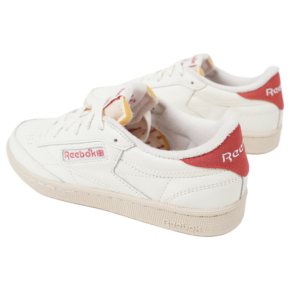 Reebok Club C 85 Vintage, red suede heel tab - off-white, image 2 of 4