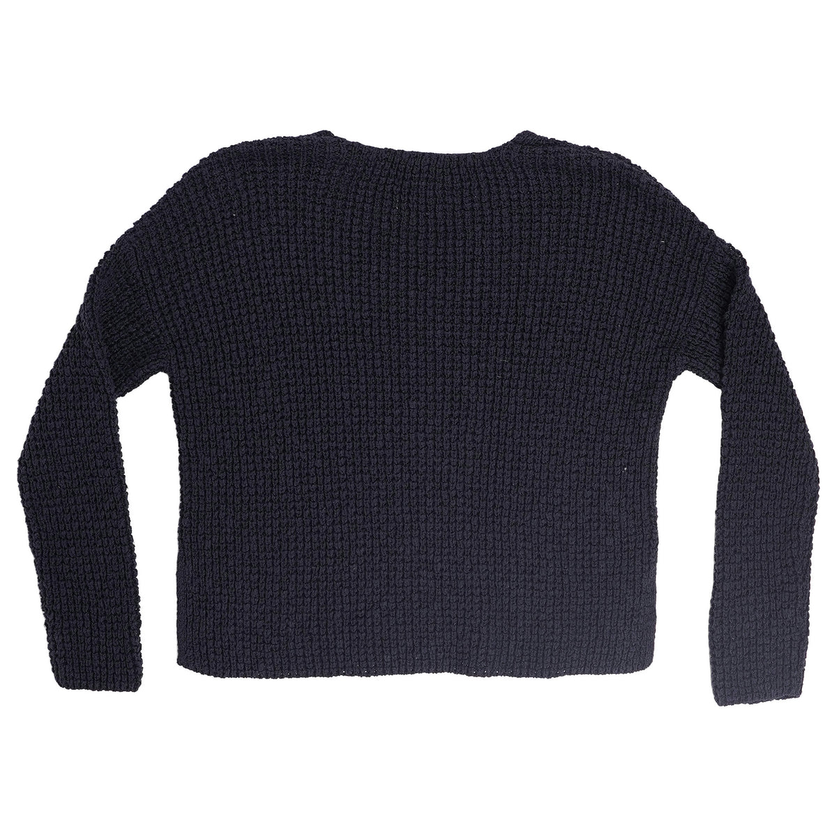 Eileen Fisher organic cotton waffle crewneck - navy, image 2 of 2