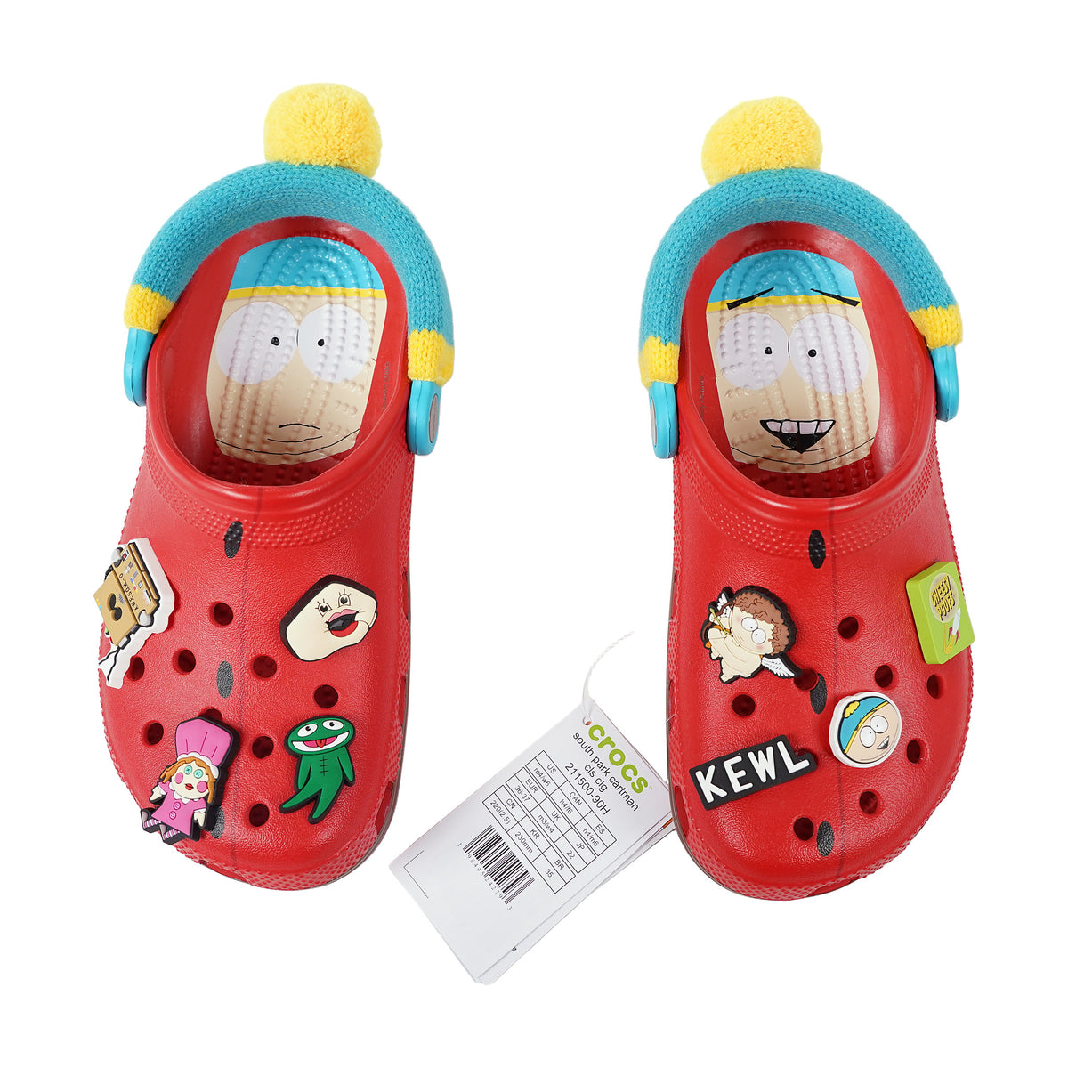 South Park x Crocs Classic Clog, knit Cartman hat strap - red, image 2 of 3