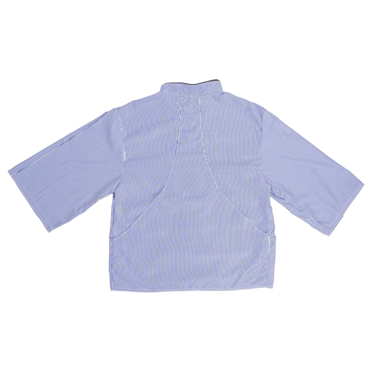 Bandit Studioz zip-front pinstripe shirt - blue and white, image 2 of 2