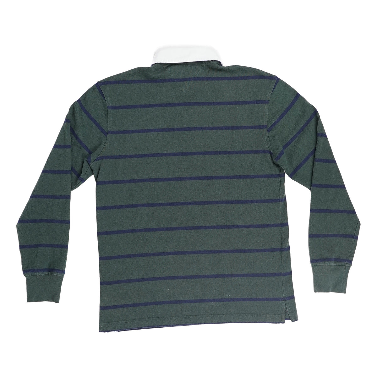 Tommy Hilfiger striped rugby shirt, white collar - green, image 2 of 2