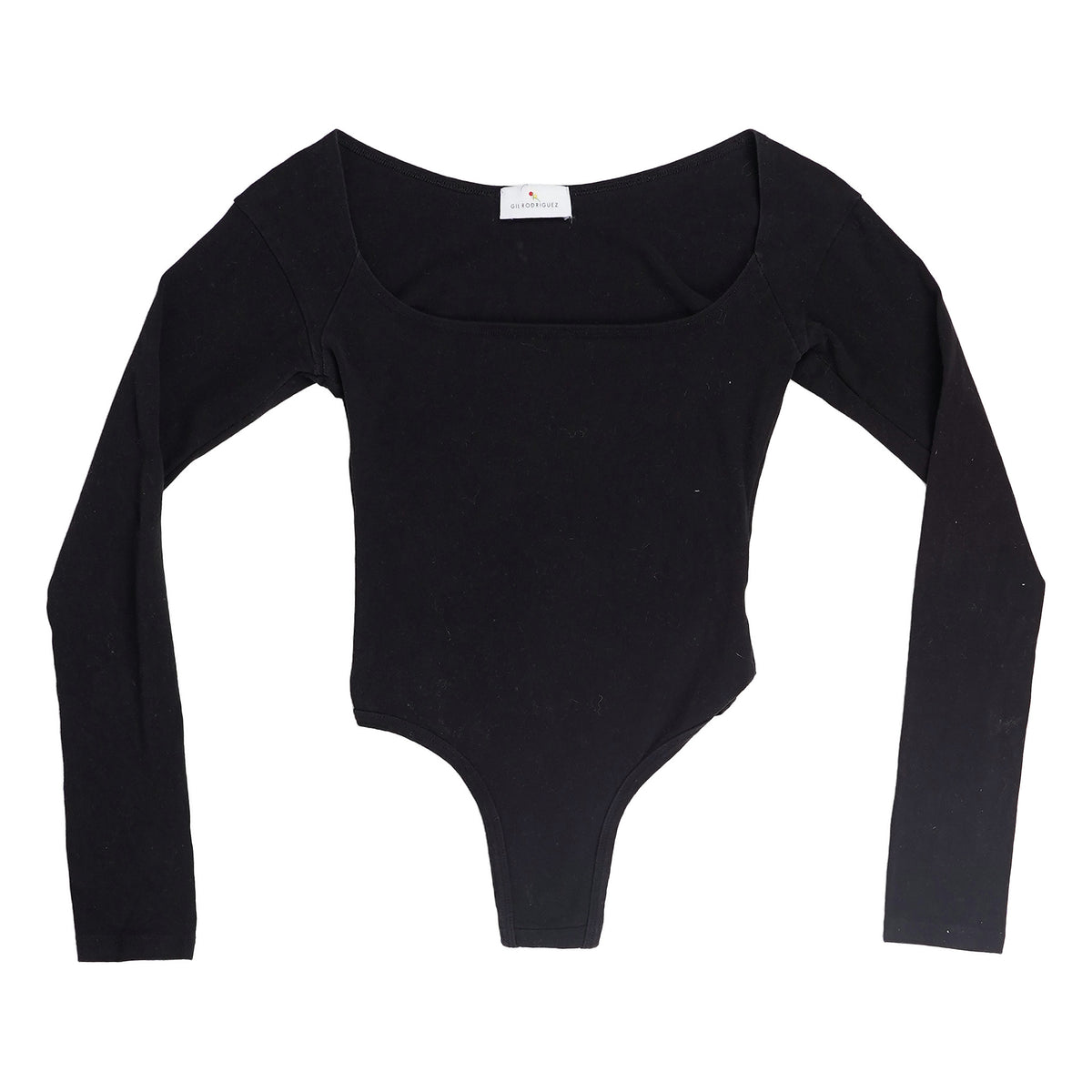 Gil Rodriguez cutaway long-sleeve top - black, image 1 of 2