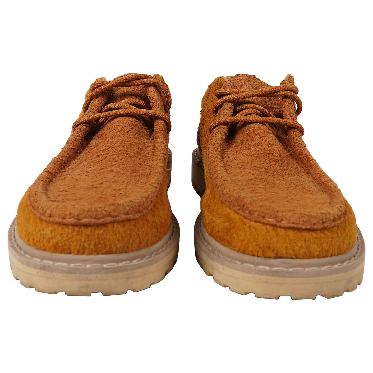 Diemme moc-toe lace-up, shaggy hairy suede - orange, image 4 of 5