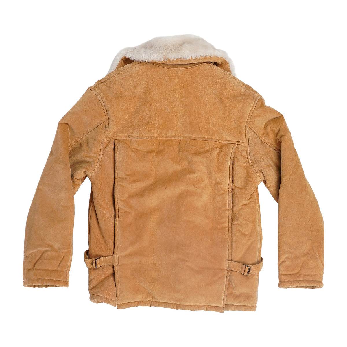 J. Percy for Marvin Richards suede jacket, shearling-look collar - tan, image 3 of 3