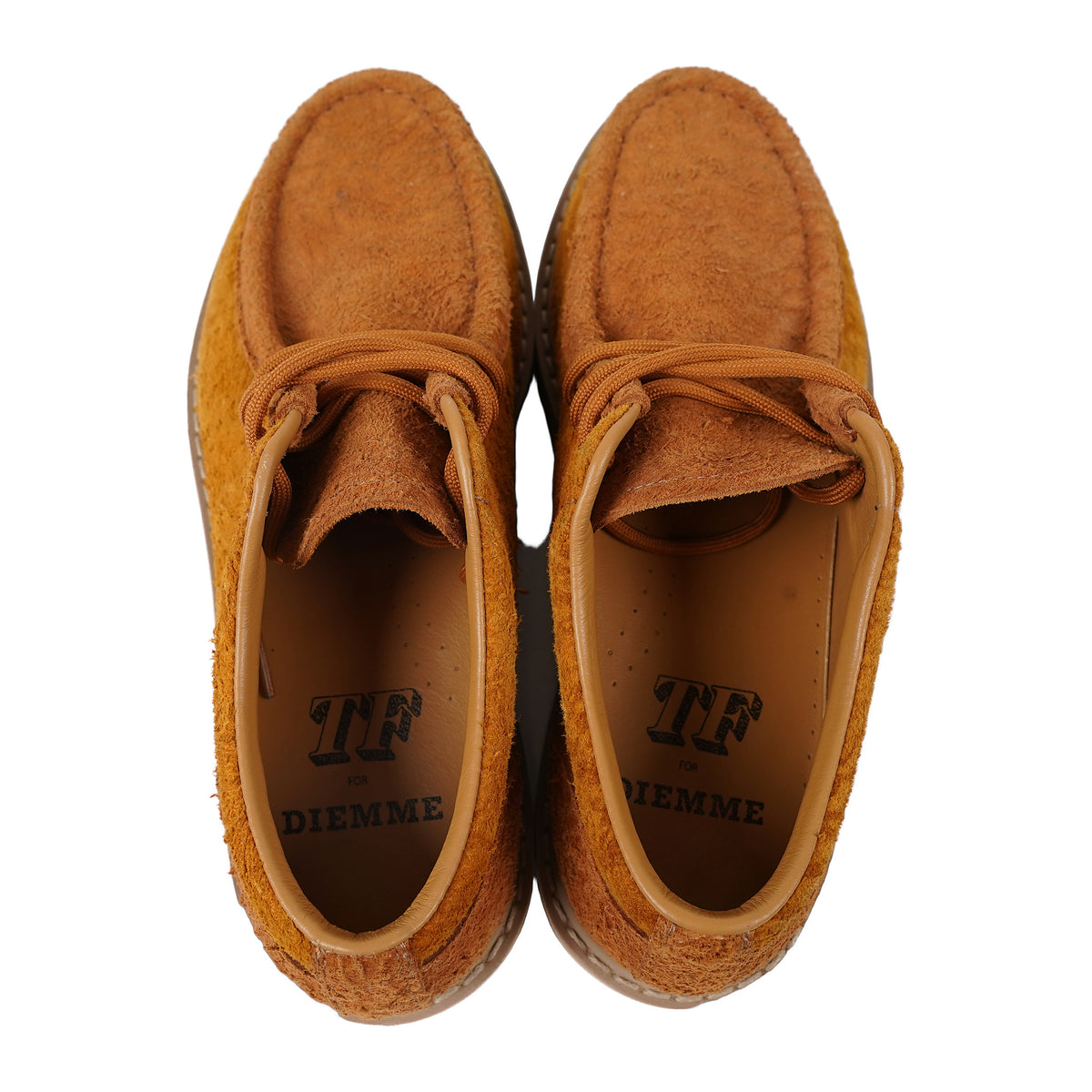Diemme moc-toe lace-up, shaggy hairy suede - orange, image 2 of 5