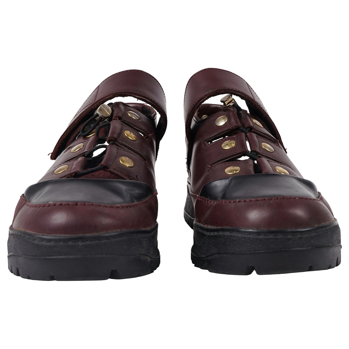 Kenzo Sandal M252, FW12 runway on a Vibram lug sole - bordeaux, image 2 of 4