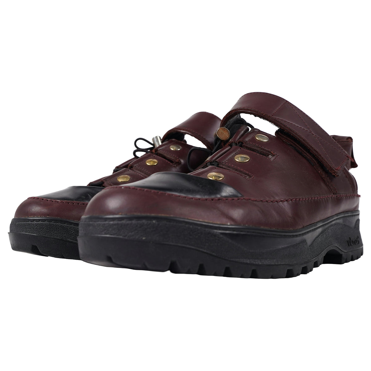 Kenzo Sandal M252, FW12 runway on a Vibram lug sole - bordeaux, image 3 of 4