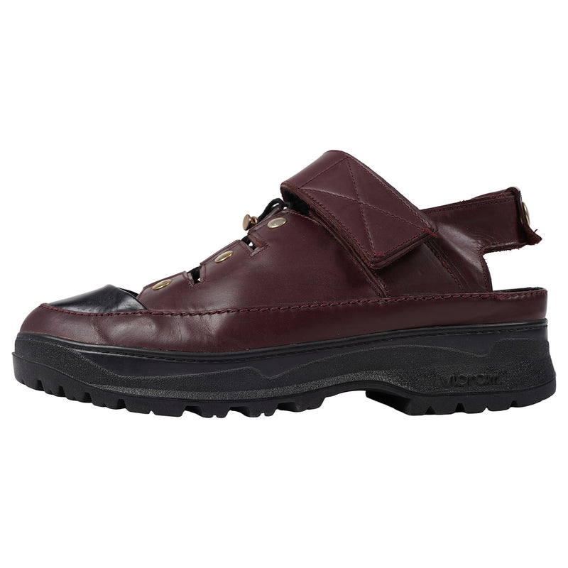 Kenzo Sandal M252, FW12 runway on a Vibram lug sole - bordeaux, image 1 of 4